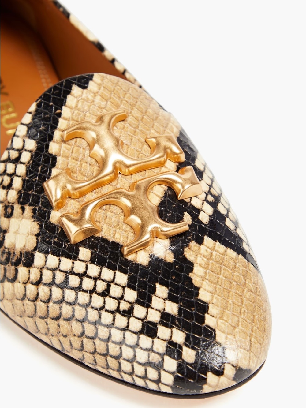 Tory Burch Eleanor Snake Print Leather Loafer